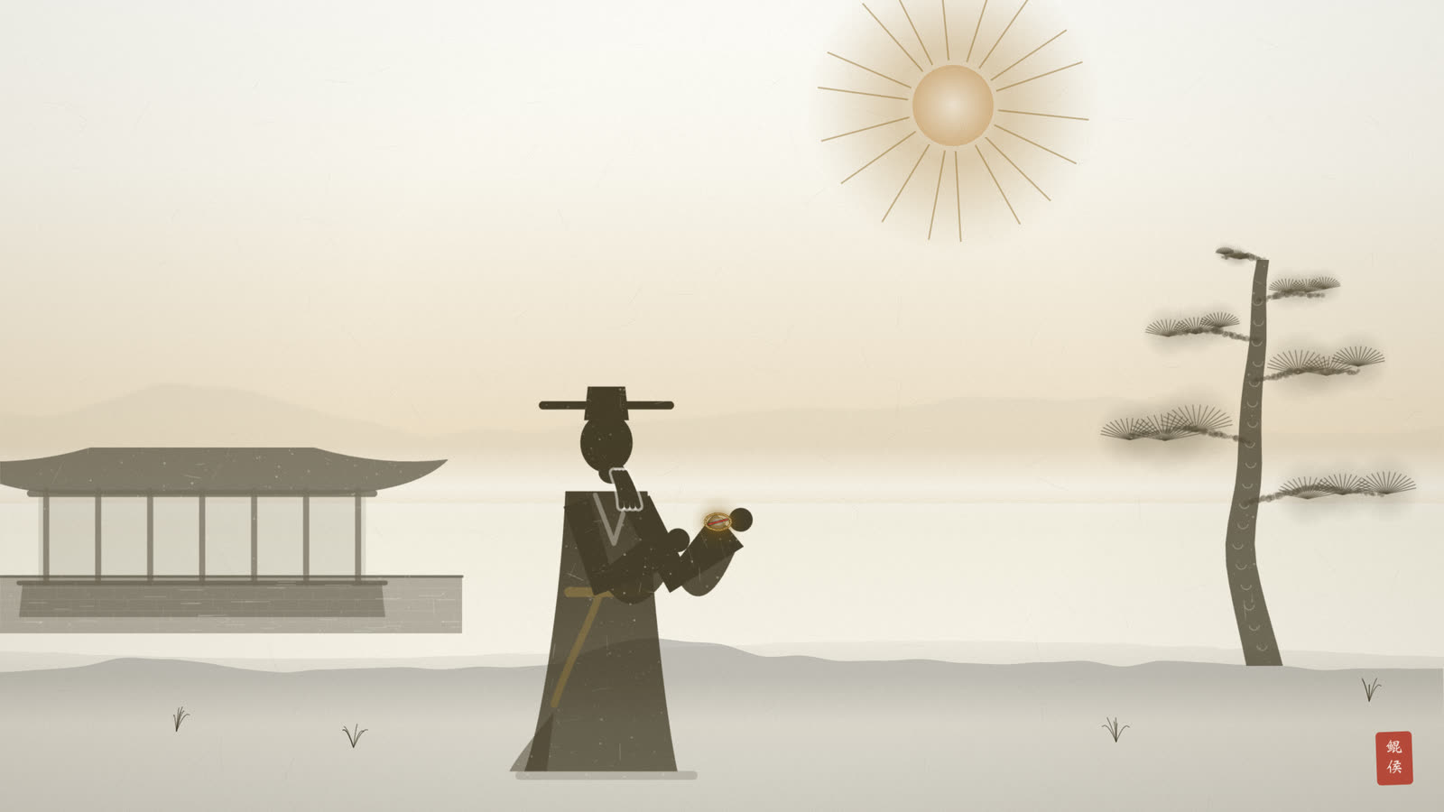 水墨紫微帝阙之下,星官展卷推演十二宫垣生年格局